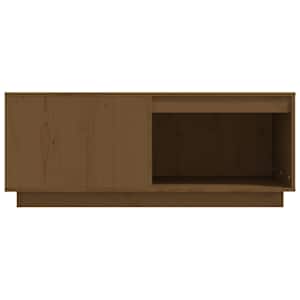 Konferenční stolek medově hnědý 100x101x40,5cm masivní borovice - obrázek 5