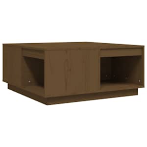 Konferenční stolek medově hnědý 80x81x36,5 cm masivní borovice - obrázek 2