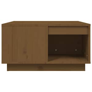 Konferenční stolek medově hnědý 60x61x32,5 cm masivní borovice - obrázek 6