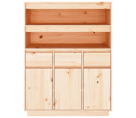 vidaXL Visoka komoda 89 x 40 x 116,5 cm od masivne borovine