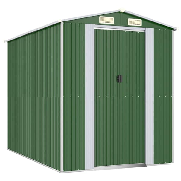 vidaXL aiakuur, roheline, 192x274x223 cm, tsingitud teras