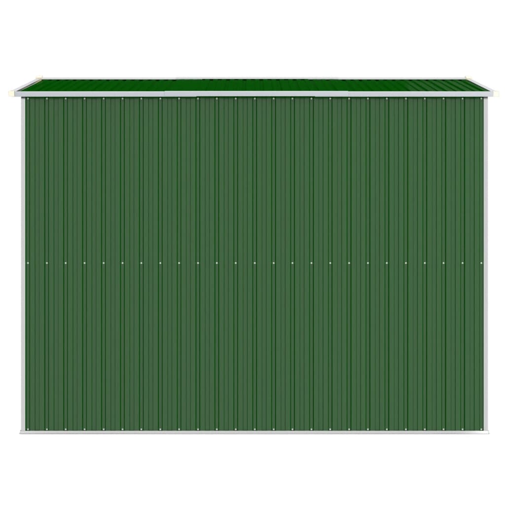 Zöld horganyzott acél kerti fészer 192x274x223 cm 