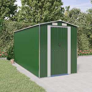 Vrtna lopa zelena 192x440x223 cm pocinkano jeklo