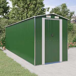 Vrtna lopa zelena 192x606x223 cm pocinkano jeklo