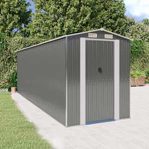 Vrtna lopa svetlo siva 192x606x223 cm pocinkano jeklo