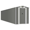 vidaXL aiakuur, helehall, 192x855x223 cm, tsingitud teras