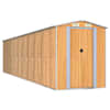 vidaXL aiakuur, helepruun, 192x855x223 cm, tsingitud teras