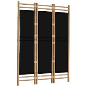 Skládací 3panelový paraván 120 cm bambus a plátno - obrázek 3