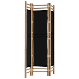 Skládací 3panelový paraván 120 cm bambus a plátno - obrázek 5