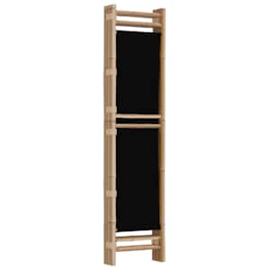 Skládací 3panelový paraván 120 cm bambus a plátno - obrázek 6