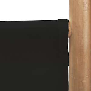 Skládací 4panelový paraván 160 cm bambus a plátno - obrázek 8