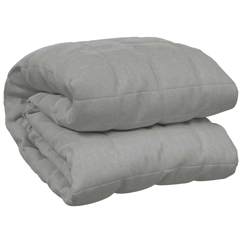 vidaXL Zátěžová deka šedá 120 x 180 cm 5 kg textil
