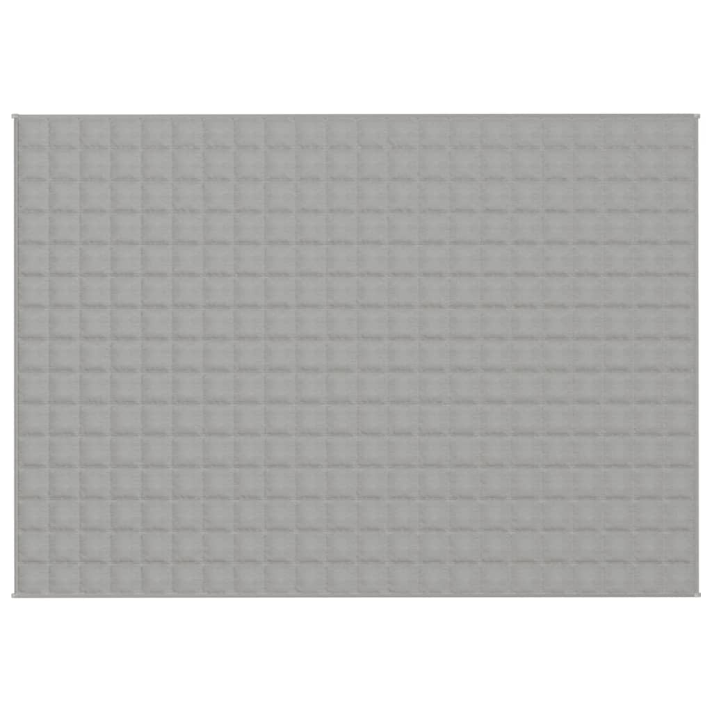 Thumbnail - vidaXL Gewichtsdecke Grau 155x220 cm 11 kg Stoff