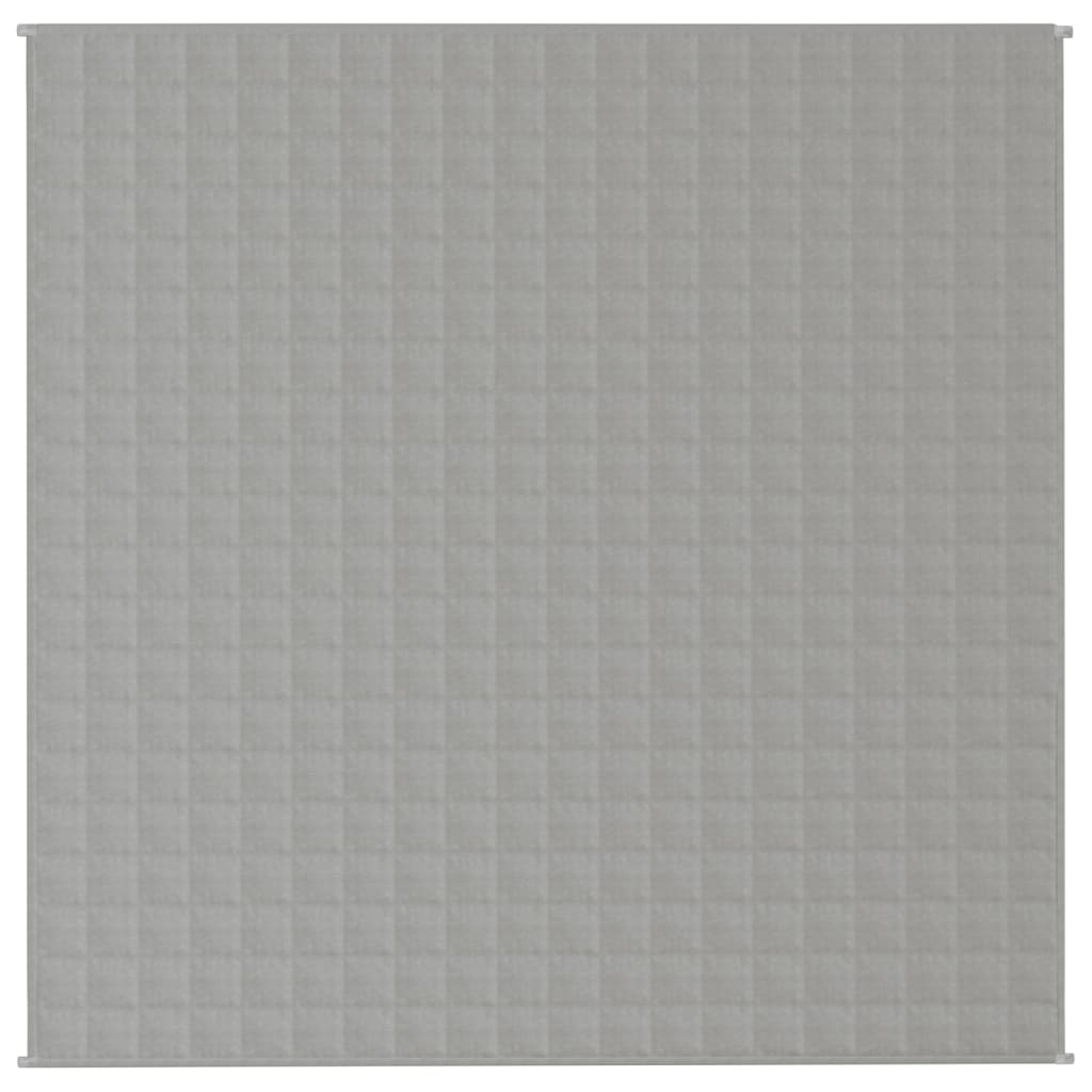vidaXL szürke szövet súlyozott takaró 200 x 200 cm 9 kg