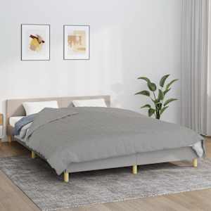 Zátěžová deka šedá 200 x 200 cm 13 kg textil - obrázek 1