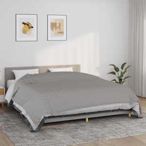 Zátěžová deka šedá 235 x 290 cm 11 kg textil - obrázek 1