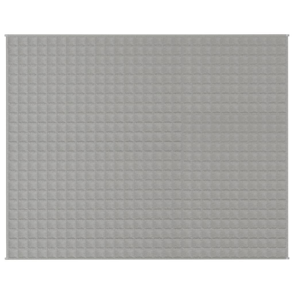 vidaXL szürke szövet súlyozott takaró 235 x 290 cm 15 kg
