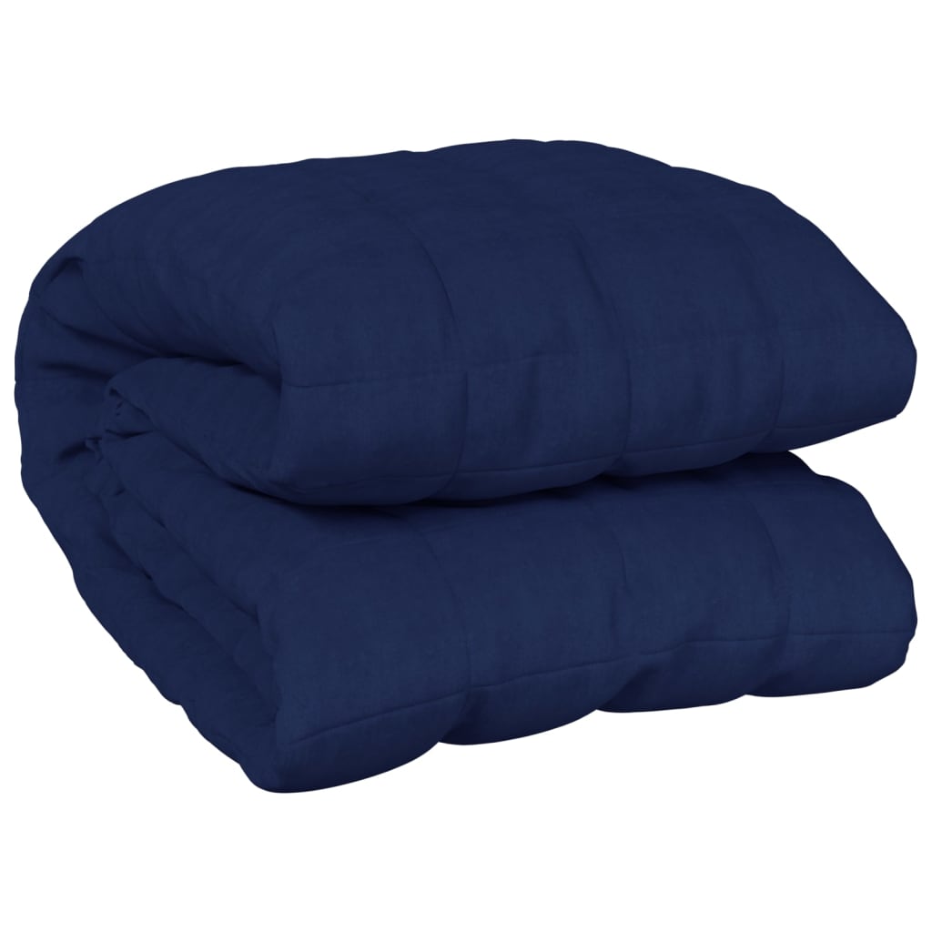 vidaXL Zátěžová deka modrá 150 x 200 cm 7 kg textil
