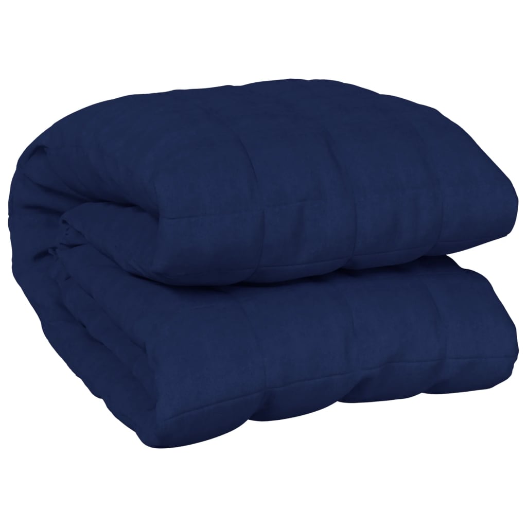 vidaXL Zátěžová deka modrá 155 x 220 cm 11 kg textil