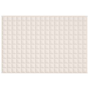Zátěžová deka světle krémová 120 x 180 cm 5 kg textil - obrázek 3