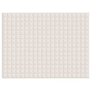 Zátěžová deka světle krémová 150 x 200 cm 11 kg textil - obrázek 3