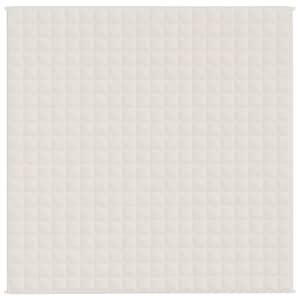 Zátěžová deka světle krémová 200 x 200 cm 13 kg textil - obrázek 3