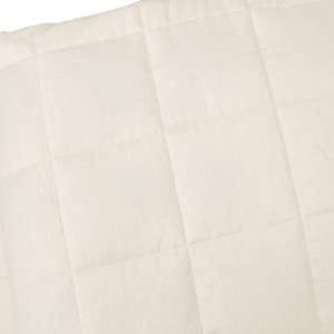 Zátěžová deka světle krémová 200 x 200 cm 13 kg textil - obrázek 4