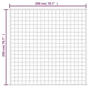 Zátěžová deka světle krémová 200 x 200 cm 13 kg textil - obrázek 7