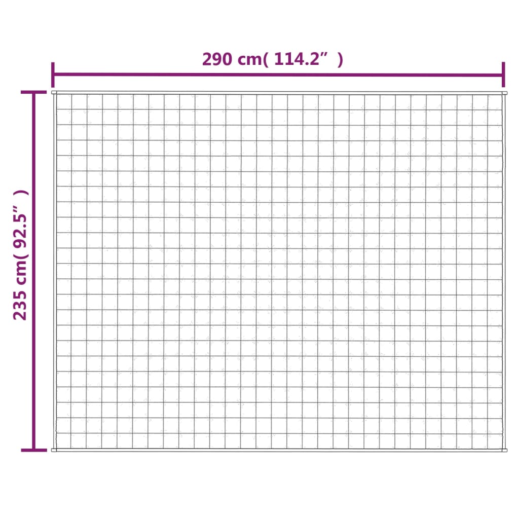 Obtežena odeja svetlo krem 235x290 cm 11 kg blago