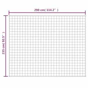Zátěžová deka světle krémová 235 x 290 cm 11 kg textil - obrázek 7