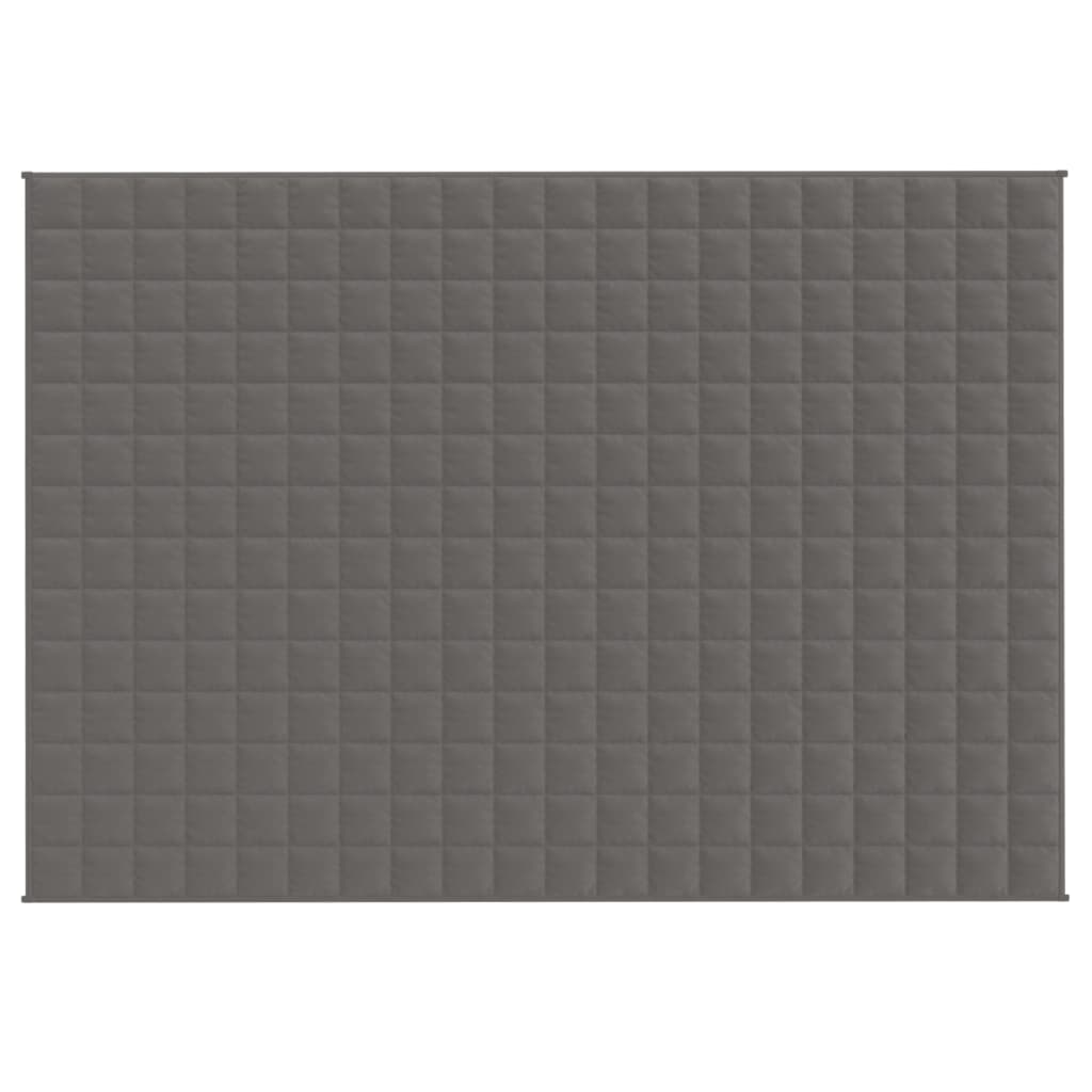 vidaXL Pătură anti-stres, gri, 138x200 cm, 10 kg, material textil