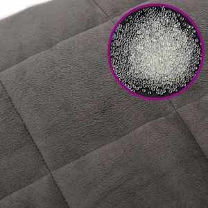 Zátěžová deka šedá 200 x 200 cm 9 kg textil - obrázek 6