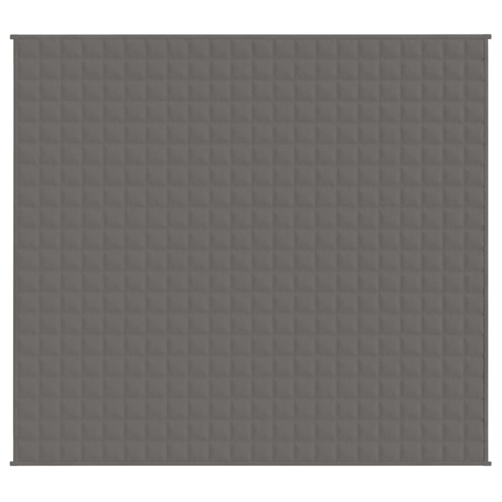 vidaXL szürke szövet súlyozott takaró 200 x 225 cm 13 kg