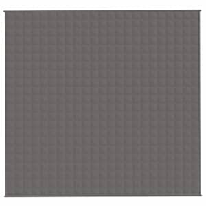 Zátěžová deka šedá 220 x 235 cm 11 kg textil - obrázek 3