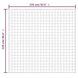 Zátěžová deka šedá 220 x 235 cm 11 kg textil - obrázek 7