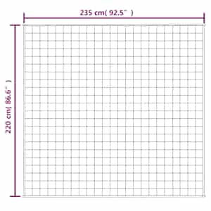 Zátěžová deka šedá 220 x 235 cm 15 kg textil - obrázek 7