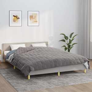 Zátěžová deka šedá 220 x 235 cm 15 kg textil - obrázek 1