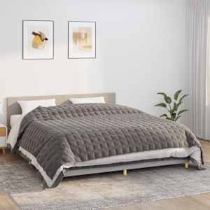 Obtežena odeja siva 220x260 cm 15 kg blago