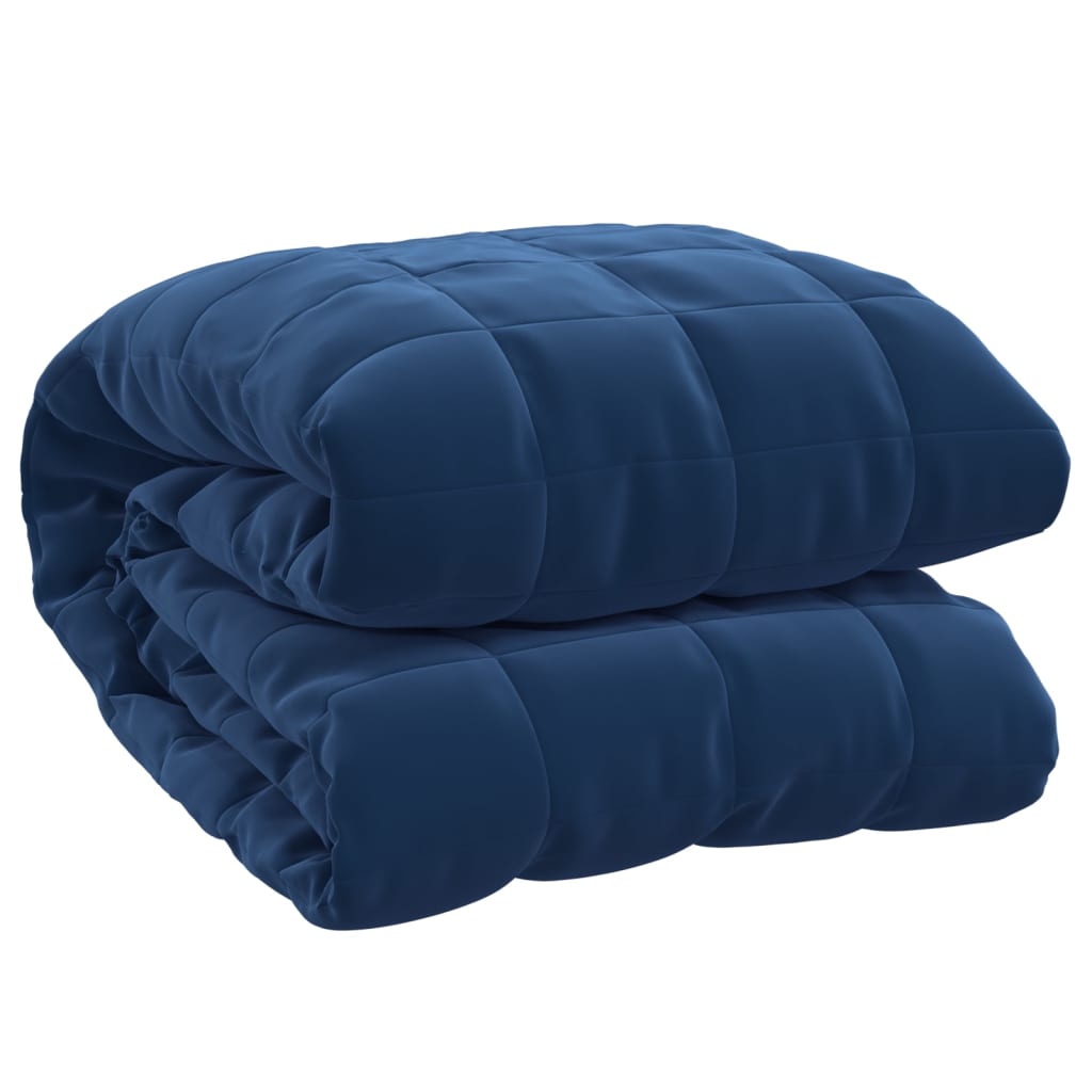 Pătură cu greutăți, albastru, 120×180 cm, 9 kg, material textil