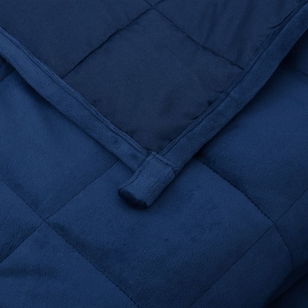 Kék szövet súlyozott takaró 120 x 180 cm 9 kg 