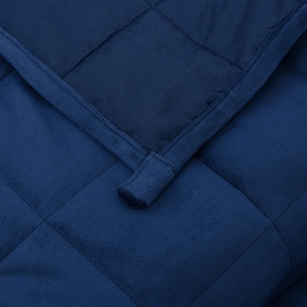Kék szövet súlyozott takaró 150 x 200 cm 7 kg 