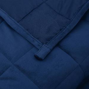 Zátěžová deka modrá 220 x 235 cm 11 kg textil - obrázek 5