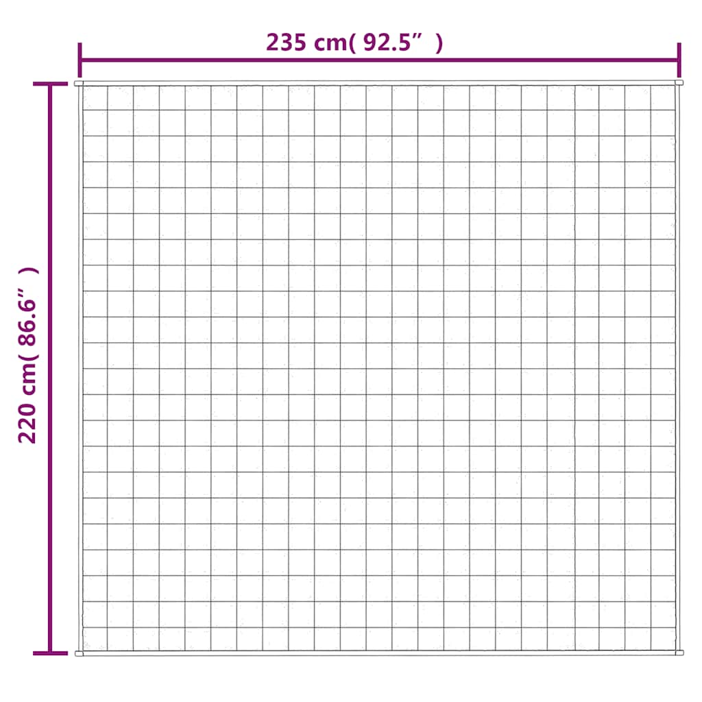 Obtežena odeja modra 220x235 cm 15 kg blago - slika 7