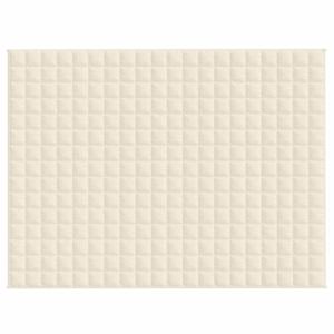 Zátěžová deka světle krémová 150 x 200 cm 11 kg textil - obrázek 3