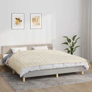 Zátěžová deka světle krémová 155 x 220 cm 11 kg textil - obrázek 1