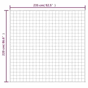 Zátěžová deka světle krémová 220 x 235 cm 11 kg textil - obrázek 7