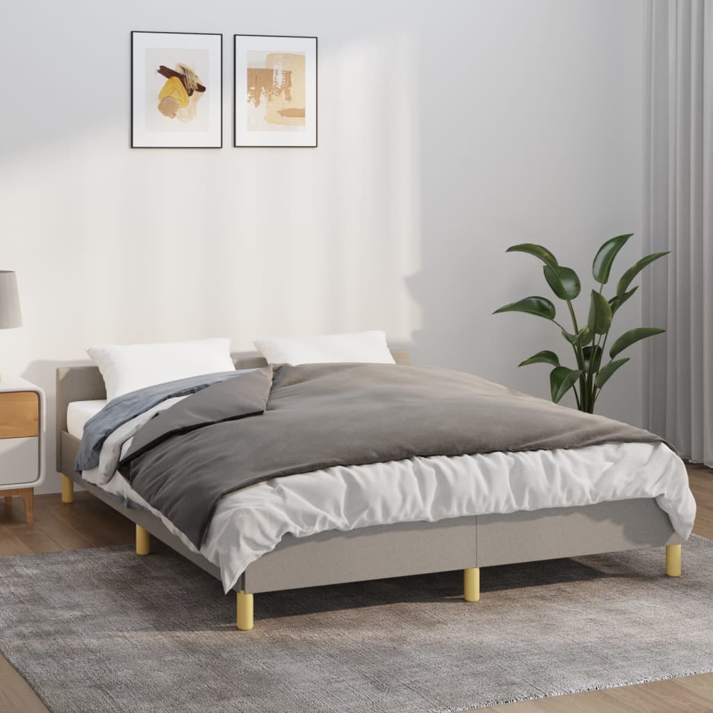 vidaXL tyngdetæppe med betræk 120x180 cm 5 kg stof grå