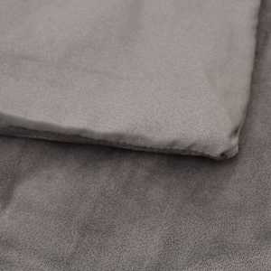 Zátěžová deka s povlečením šedá 138 x 200 cm 10 kg textil - obrázek 4