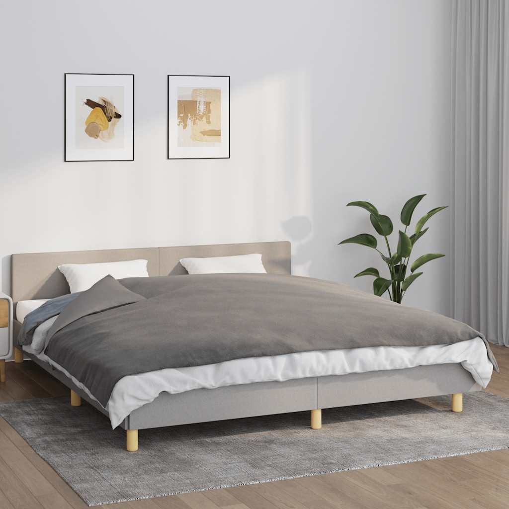 vidaXL Painopeitto suojalla harmaa 155x220 cm 7 kg kangas