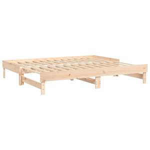 Výsuvná postel 2x (80 x 200) cm masivní borové dřevo - obrázek 7
